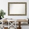 Amanti Art Non-Beveled Wood Wall Mirror, Alexandria Greywash Frame